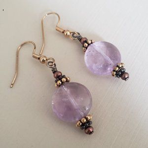 Kriaytions Ametrine Stone Earrings NEW